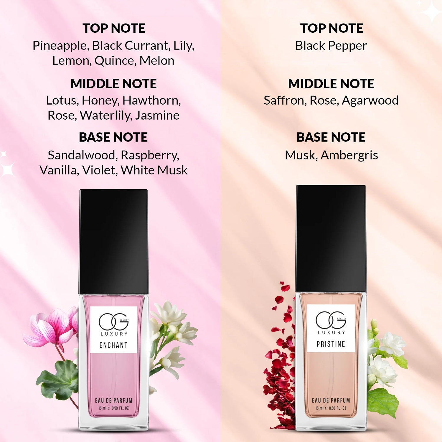 OG Beauty Luxury Pure Elegance Eau De Parfum - (4 Pc / Set / 15 ML) OG Beauty Luxury Pure Elegance Eau De Parfum - (4 Pc / Set / 15 ML)